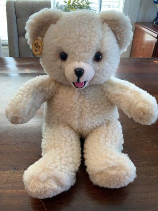 Vintage Snuggle Fabric Softener Bear 16” Plush 1986 Russ Berrie Lever Official
