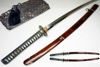 Antique Japanese 88.  5cm Katana Sword Wazamono " Yoshimichi吉道 " Samurai Nihonto