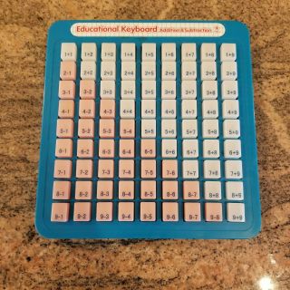 Vintage Educational Keyboard Addition & Subtraction Press And See
