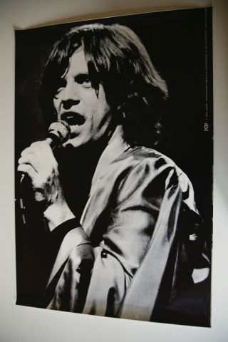 Rare Vintage 1960s Sixties Mick Jagger Rolling Stones Big O Poster No1