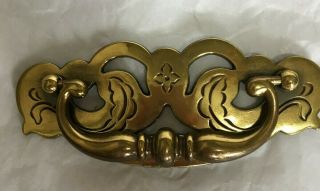 10 Vintage Brass Decorative Drawer Handles/Pulls 4 1/4 