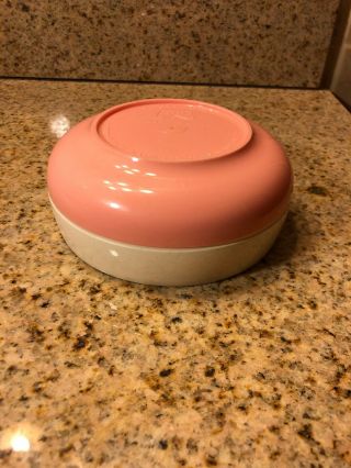 Vintage Mid Century Modern MCM Vacron Pink Plastic Bowls 3