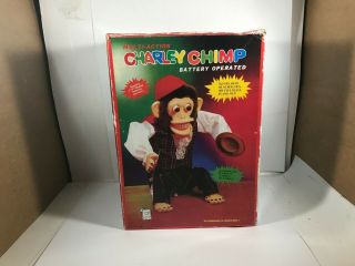 Vintage Charley Chimp Battery Operated Monkey Box