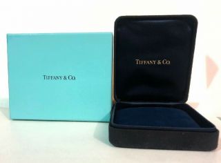 Tiffany Jewelry Box Black Suede,  Blue Box,  Bracelet Bangle Cuff Watch Vintage