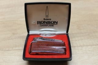 Vintage " Ronson Varaflame Snufferless " Gas Lighter - Made In England - Serviced