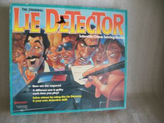 1987 Lie Detector Board Game By Pressman 100 Complete Vintage