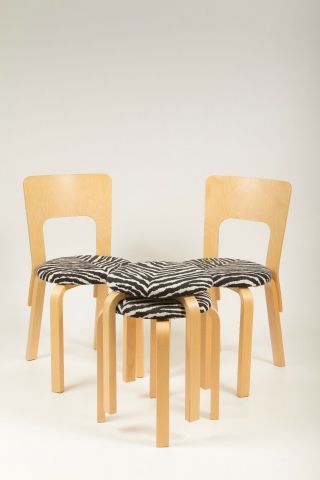 Set Of Alvar Aalto Chairs And Stools
