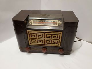Antique Bakelite Westinghouse Model H - 204 Antique Radio - 1948 - Am/fm