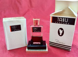 Vintage Tabu Perfume By Dana York.  25 Fl Oz W/ Presentation Box