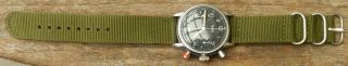 RARE Post - WW2 Aviator ' s Fliegerchronograph LUFTWAFFE Pilot ' s HANHART 2 Button 2