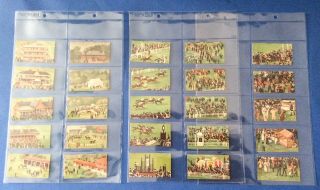 Complete Set Wills Scissors Cigarette Cards Derby Day 1914 X 25,