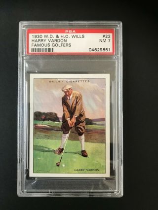 1930 W.  D.  & H.  O.  Wills Famous Golfers: Harry Vardon 22 Psa Grade 7