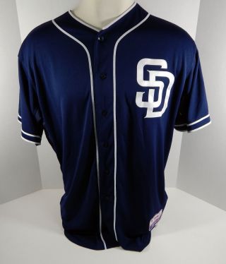 2015 San Diego Padres Jon Edwards 43 Game Issued Navy Jersey JB665455 2