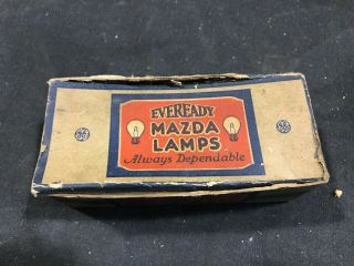 Vintage Box Of Mazda 67 Automotive Rear & Instrument Lamps Light Bulbs