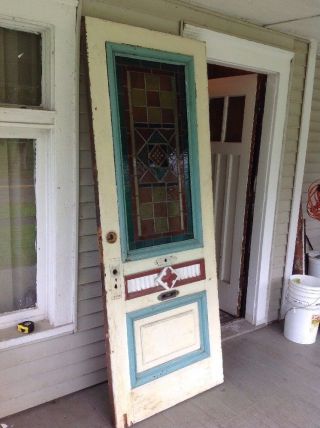 Entry Door/stained Glass Window