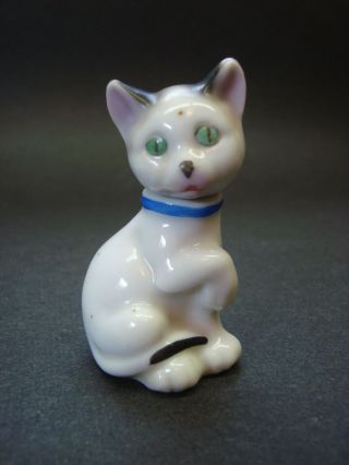 Antique Goebel Porcelain Figural Cat Vanity Perfume Bottle Half Doll Related