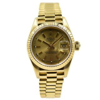 Rolex Datejust President - 69178 - 18k Gold Ladies Vintage Circa 1989 - 26mm