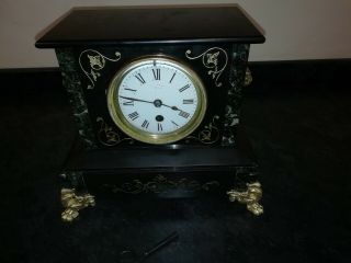 French Slate/marble Mantel Clock