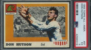1955 Topps All - American Football 97 Don Hutson Psa 5