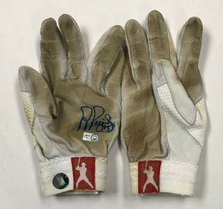 Albert Pujols Signed Game Batting Gloves Mlb Hologram,  Pujols