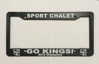 Vintage License Tag Frame : Sport Chalet - Go Kings Los Angeles California Hokey