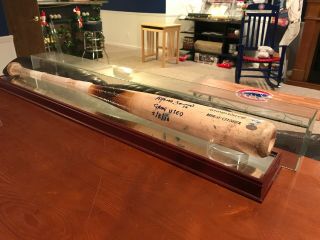 Chicago Cubs Alfonso Soriano Game Autographed Bat Mlb Authenticated