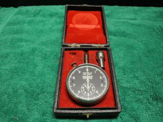 Rare Vintage Jaeger Watch Co Hand Held Tachometer Revs/500 Feet Exc Cond.