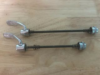 Vintage Campagnolo Record Quick Release Front And Rear Skewers