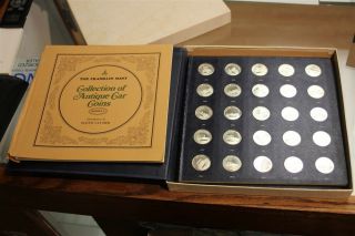 Franklin 1968 Sterling Silver Antique Car 25 Coin Set Series 1 1st Ed Proof
