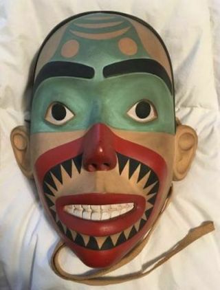 Northwest Coast Duane Pasco Mask In Style Of Haida Artist Charles Gwaitihl