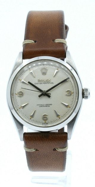 Vintage Rolex Oyster Perpetual 34mm Stainless Steel Watch Circa 1968 Ref: 6564