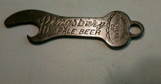 Vintage Kingsbury Pale Beer Bottle Opener,  Manitowoc Products Co.  Manitowoc,  Wi.