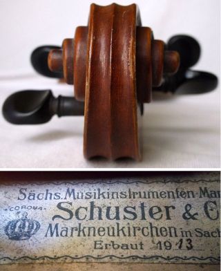 Old German Maggini Violin - See Video - Rare Antique バイオリン скрипка 113