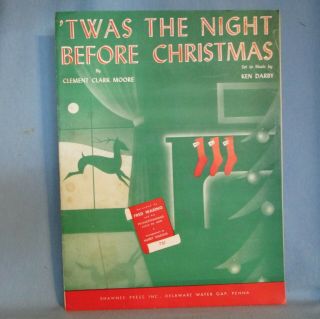 Vintage Christmas Sheet Music 