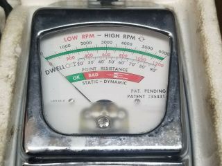 Vintage Peerless Instruments Pulsar Model 455 Dwell Tach Primary Analyzer 3