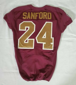 24 Jamarca Sanford Of Washington Redskins Nfl Game Issued Alternate Jersey