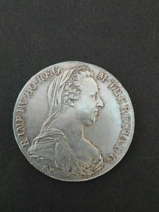 Austrian Coin Silver 1780 Maria Theresia Austria Antique Rare Old