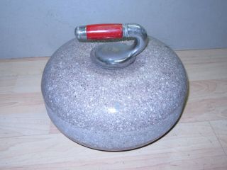 Vintage Granite Rock Curling Stone A Winter Olympic Sport 3rd Example