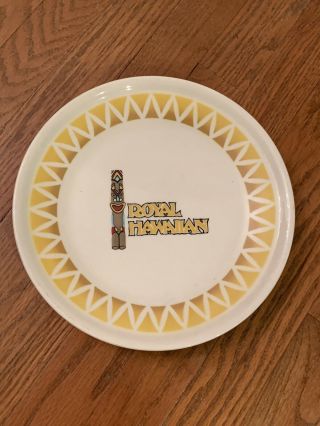 Vintage Jackson China Restaurant Ware Royal Hawaiian Tiki 10 1/8 " Dinner Plate