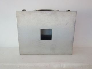 Vintage Pina Zangaro Brushed Aluminum Presentation Case Portfolio Briefcase