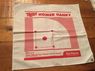 2004 Minnesota Twins Star Tribune Official Homer Hanky