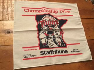 2009 Minnesota Twins Star Tribune Official Homer Hanky