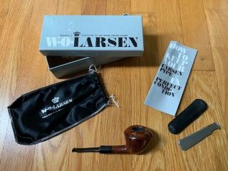 Vintage W.  O.  Larsen Smoking Pipe - Denmark - W/original Box