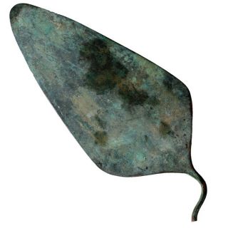 Late Bronze Age Circa 1500 - 1000 Bc Greek Bronze Spear Head - Intact