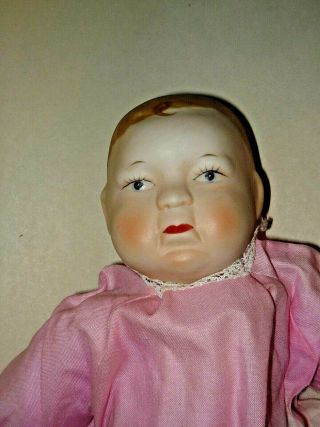 Odd Looking Baby Doll,  Bisque Head And Hands
