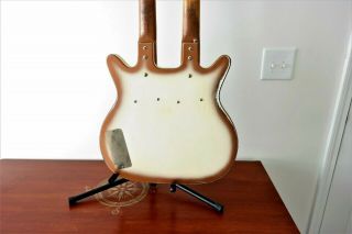Vintage Danelectro 1958 Double Neck Guitar.  6 string and Bass PLAYS GREAT 3