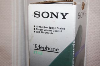 Vintage Sony IT - B3 Corded Telephone / Landline Single Line GREEN 3