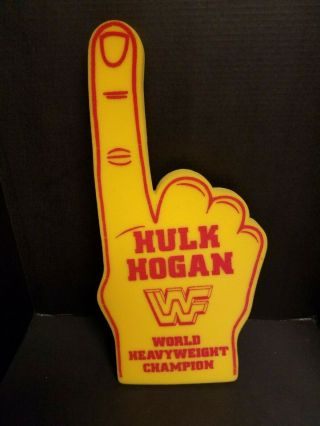 Vintage Wwf Hulk Hogan World Heavyweight Foam Finger