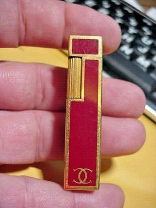 Rare Vintage Cartier 18k Gold Plated Lacquer Lighter Japan Made