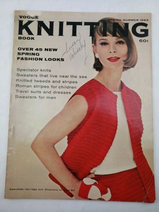 Vintage Spring Summer 1963 Vogue Knitting Book Patterns Instructions